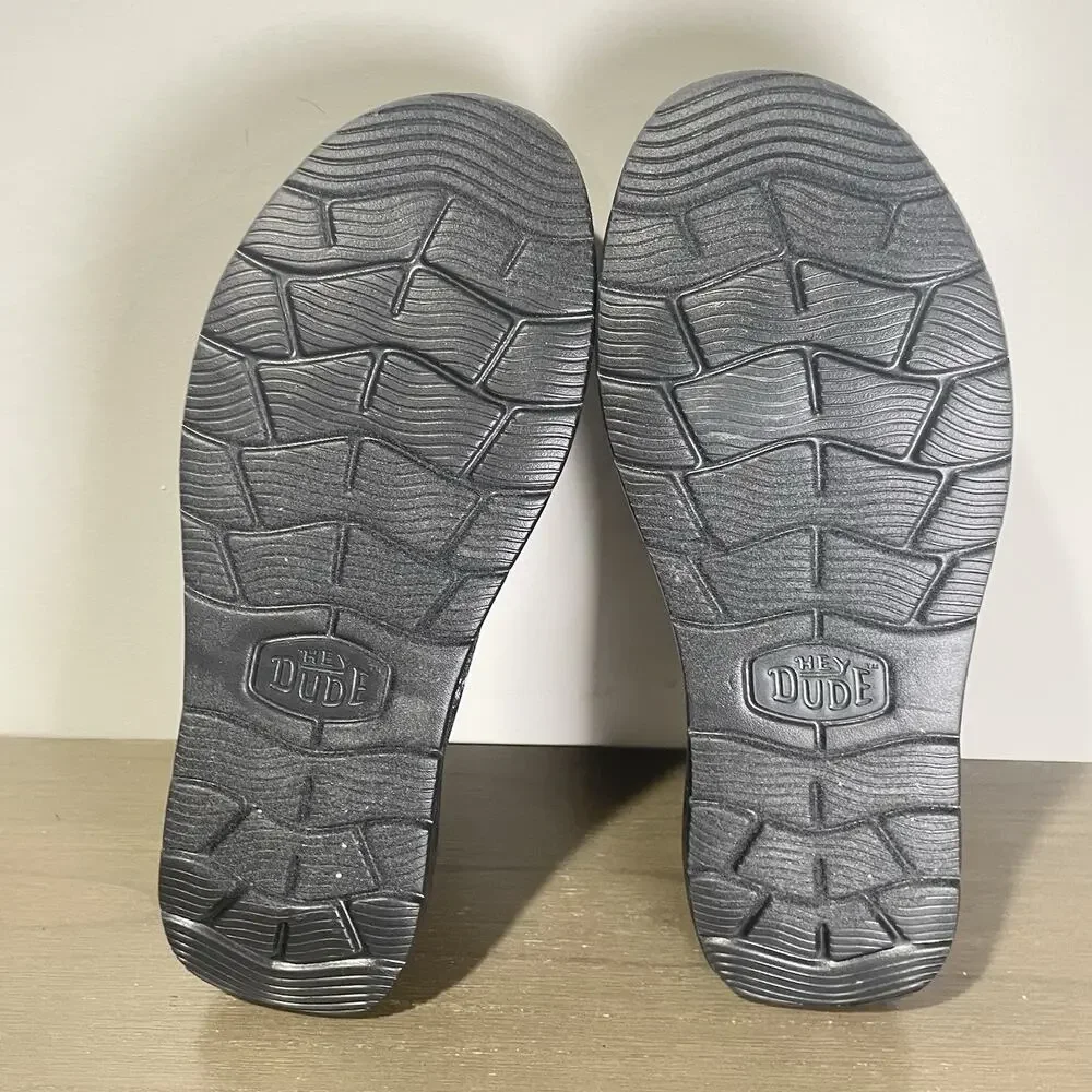 Jelly Roll Hey Dude Mens Size 12 Slides NEW Realtree Edge Wally Black Camo Shoes